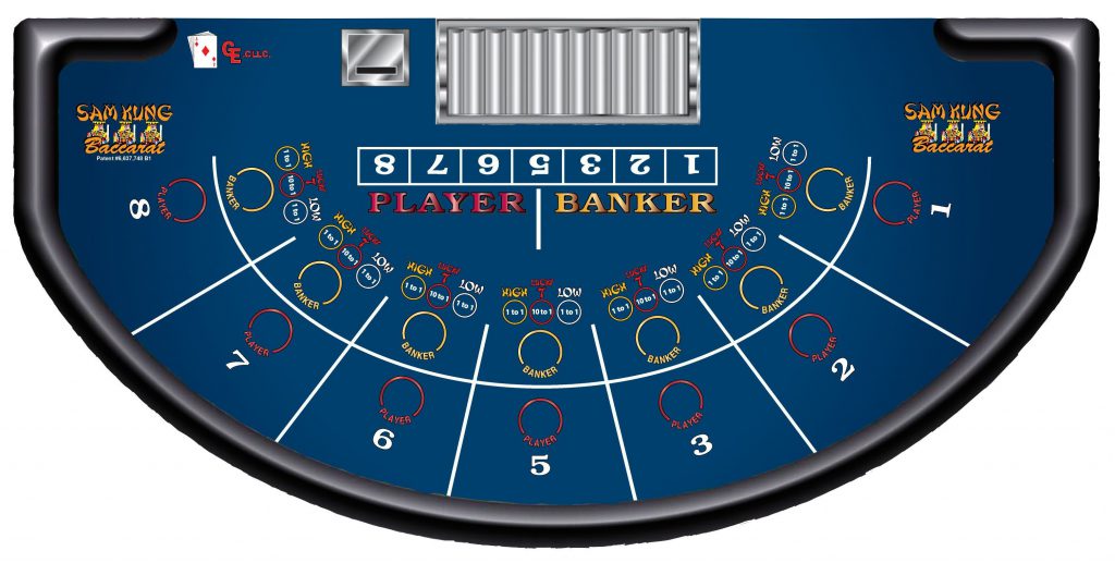 Sam Kung Baccarat Red Green 2822